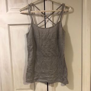 Grey lace camisole